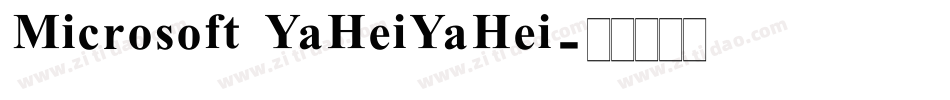 Microsoft YaHeiYaHei字体转换